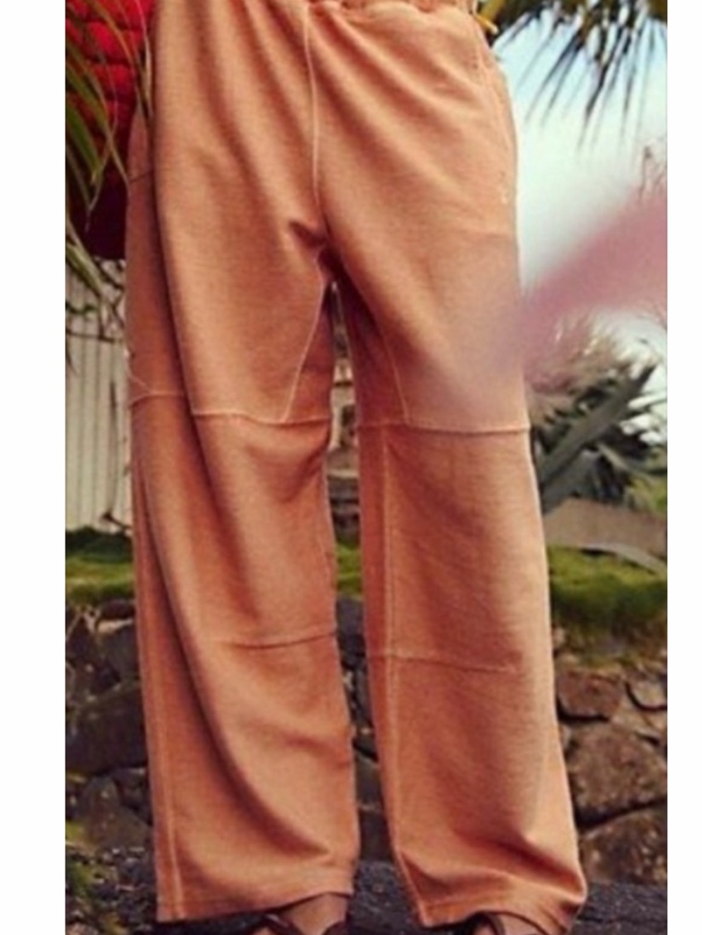 FP Movement Top Score Barrel Peach Pants NWOT Large